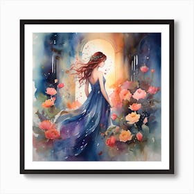 Mystical Beauty in One Simple Gesture Art Print