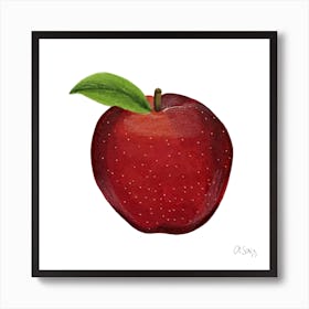 Red Apple Art Print