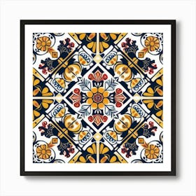 Tile Pattern Art Print