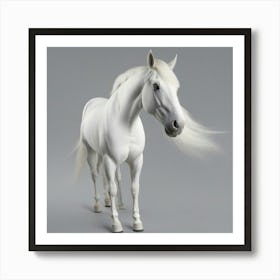 White Horse Art Print