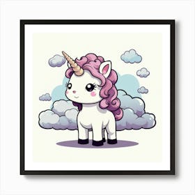 Cute Unicorn 71 Art Print