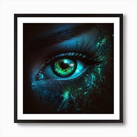 Green Eye Art Print