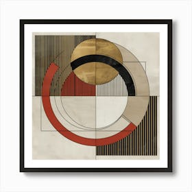 Dynamic Geometry: Serenity in Motion Art Print