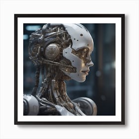 Robot Woman 47 Art Print