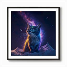 Cat Galaxy (84) Art Print