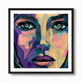 Face Of A Woman 1 Art Print