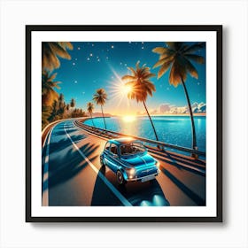 Coastal Drive Art Print