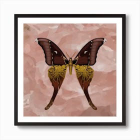 Mechanical Butterfly The Hercules Moth Techno Coscinocera Hercules Beige Art Print