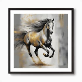 Horse Running Art Print