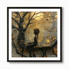 Fairy In The Tree Art Print