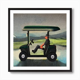 Golf Cart Art Print