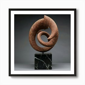 Spiral Sculpture 13 Art Print