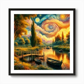 Starry Night: Dreamy, Celestial, Tranquility Poster