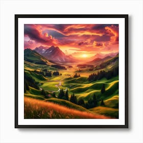 Enchanted Horizon 16 Art Print