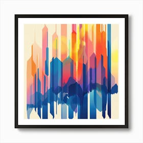 Abstract Cityscape 9 Art Print