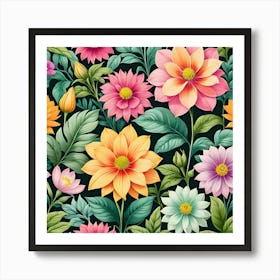 High Resolution Botanical Illustration Floral Beauty Nature Inspired Design Professional Digita(29) Art Print