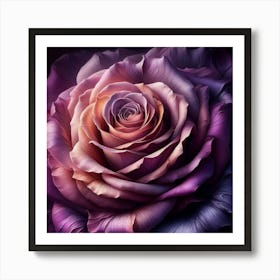 Purple Rose 1 Art Print