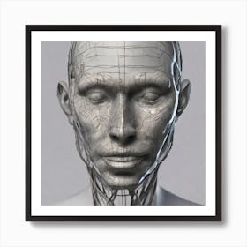 Cyborg Head 67 Art Print