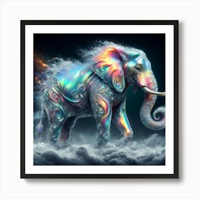 Elephant In The Clouds 1 Art Print