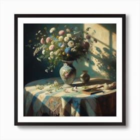 Vase Of Flowers 1 Art Print