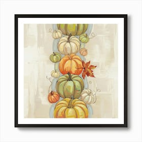 Autumn Pumpkins Art Print