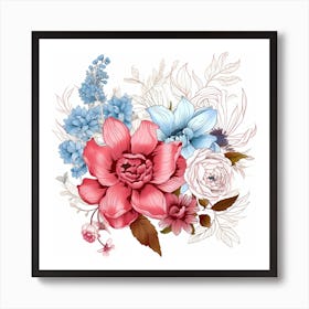 Floral Bouquet 2 Art Print