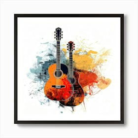 Acoustic Guitars 1 Art Print