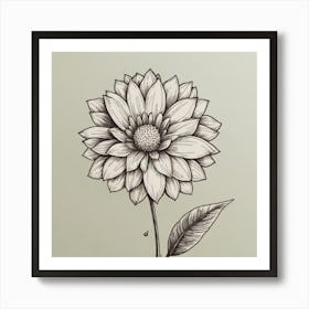 Dahlia Art Print