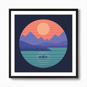 Peaceful Reflection Square Art Print