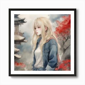 Asian Girl 10 Art Print