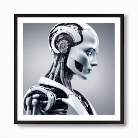 Portrait Of A Robot 17 Art Print