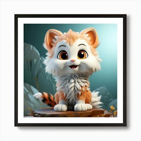 Cute Cat 9 Art Print