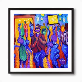 Dancers In The Nightclub Art Print