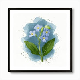 Forget Me Not Art Print