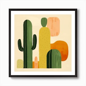 Cactus Illustration Art 57 Art Print