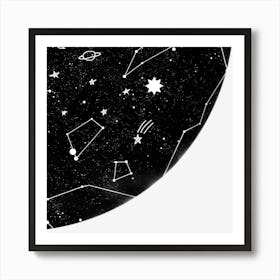 Constellations In The Night Sky Art Print