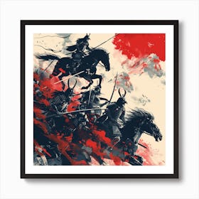 Samurai Warriors Art Print