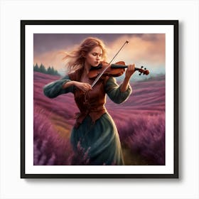 Fiddle With Nature Art Print