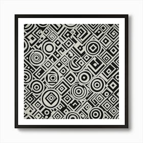 Black and White Abstract Art 44 Art Print