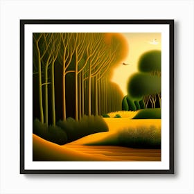 Landscape Painting 1 Art Print