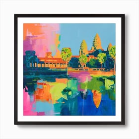 Abstract Travel Collection Siem Reap Cambodia 2 Art Print