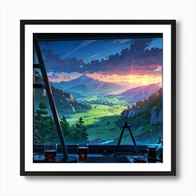 Landscape Painting 3 Art Print