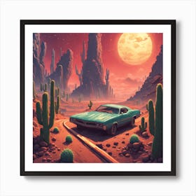 Cactus Desert 6 Art Print