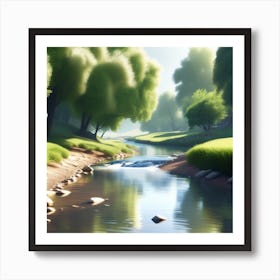 Landscape Painting 156 Art Print