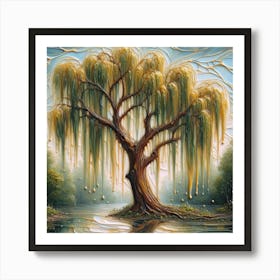 Wet Willow Art Print