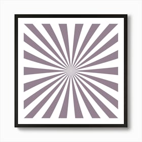 Abstract Purple Sunburst Art Print