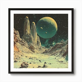 Space Landscape Art Print