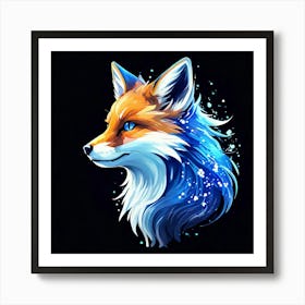 Fox Head 13 Art Print