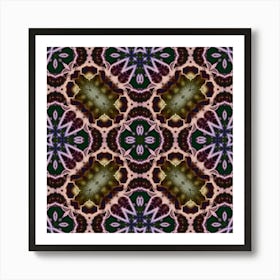 Abstraction Mandala Flower Art Print