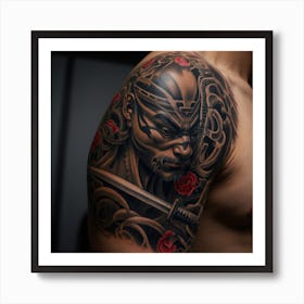 Samurai Tattoo Art Print